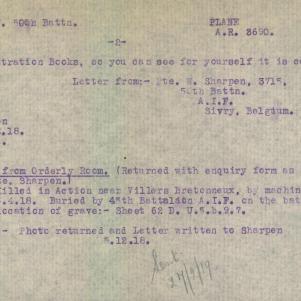 Soldier packet page
