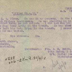 Soldier packet page