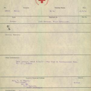 Soldier packet page