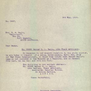 Soldier packet page