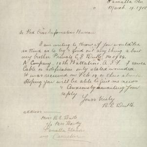 Soldier packet page