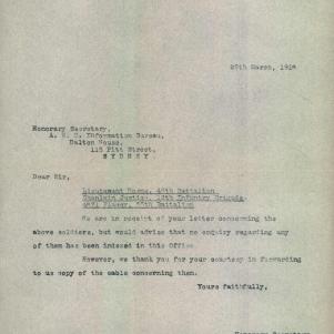 Soldier packet page