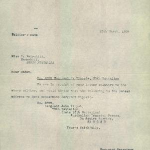Soldier packet page