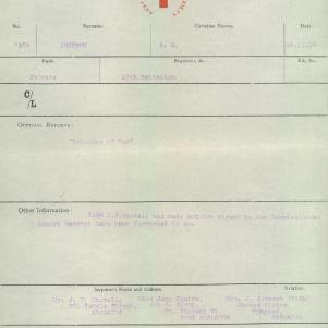 Soldier packet page