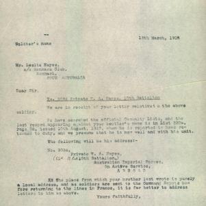 Soldier packet page