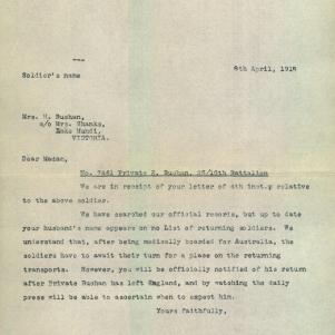 Soldier packet page