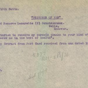Soldier packet page