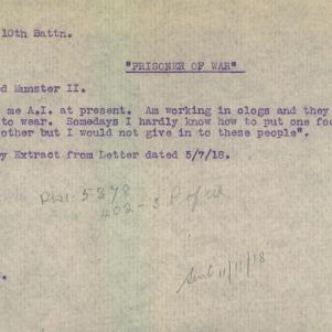 Soldier packet page