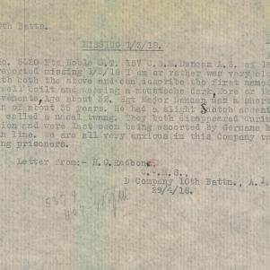 Soldier packet page