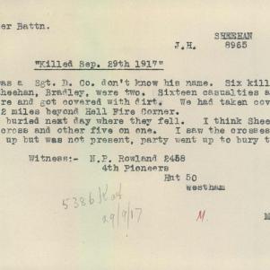 Soldier packet page