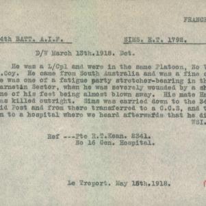 Soldier packet page