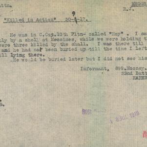 Soldier packet page