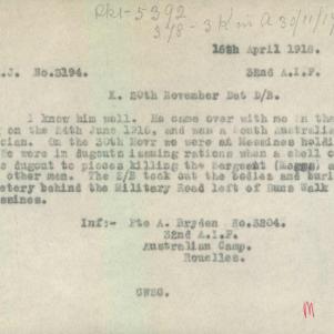 Soldier packet page