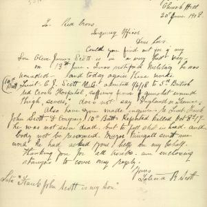 Soldier packet page