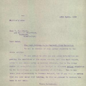 Soldier packet page