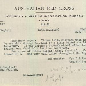 Soldier packet page