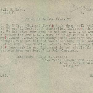 Soldier packet page