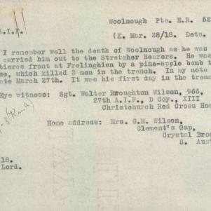 Soldier packet page