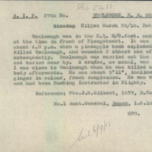 Soldier packet page