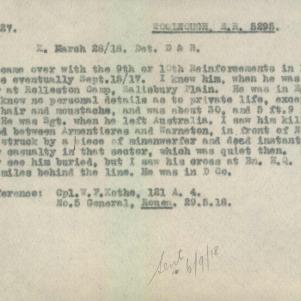 Soldier packet page