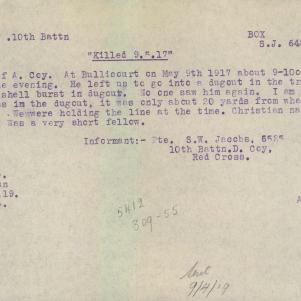 Soldier packet page