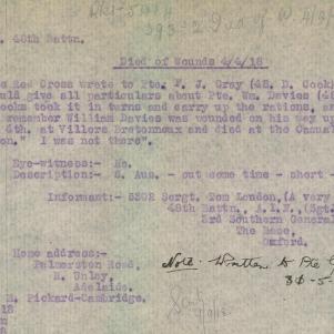 Soldier packet page