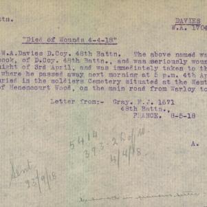 Soldier packet page