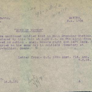 Soldier packet page