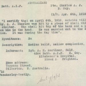 Soldier packet page
