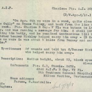 Soldier packet page