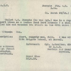 Soldier packet page