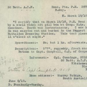Soldier packet page