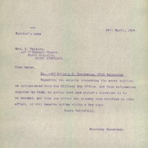 Soldier packet page