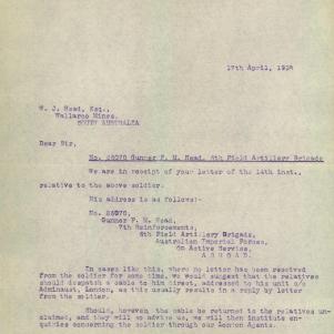 Soldier packet page