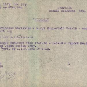 Soldier packet page