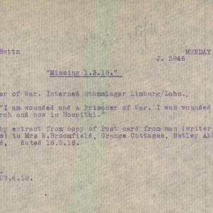 Soldier packet page