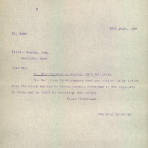 Soldier packet page