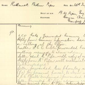 Soldier packet page