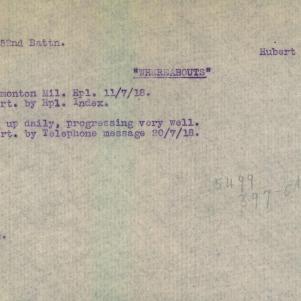 Soldier packet page