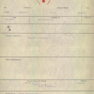 Soldier packet page