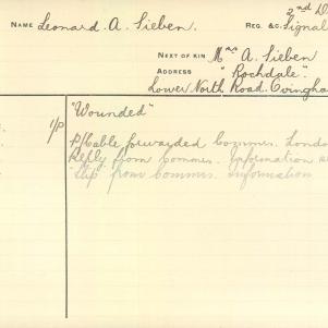 Soldier packet page