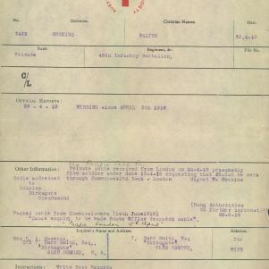 Soldier packet page