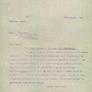 Soldier packet page