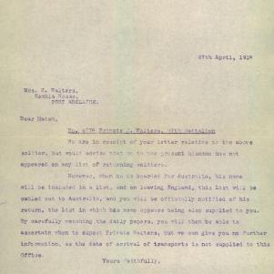 Soldier packet page