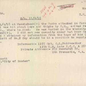 Soldier packet page