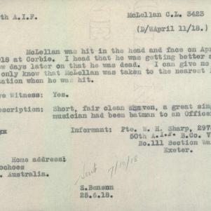 Soldier packet page
