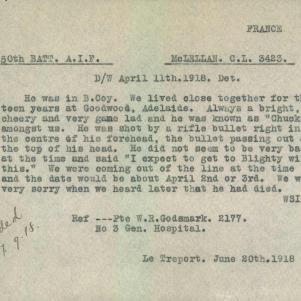 Soldier packet page
