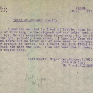 Soldier packet page