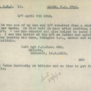 Soldier packet page