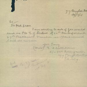 Soldier packet page